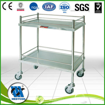 BDT201 Two layer stainless steel surgical tool trolley